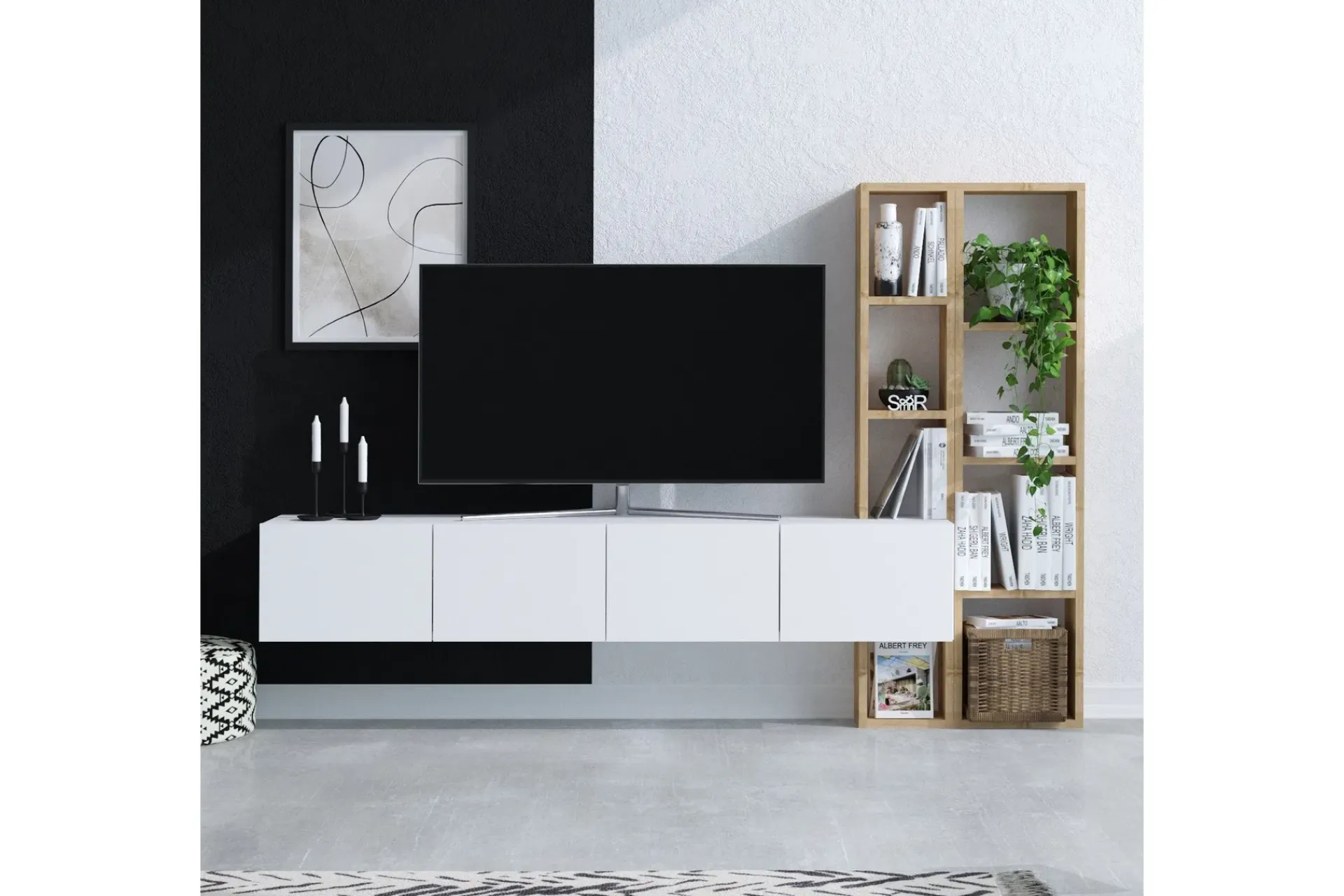 Pana TV-møbelsett 182x32 cm
