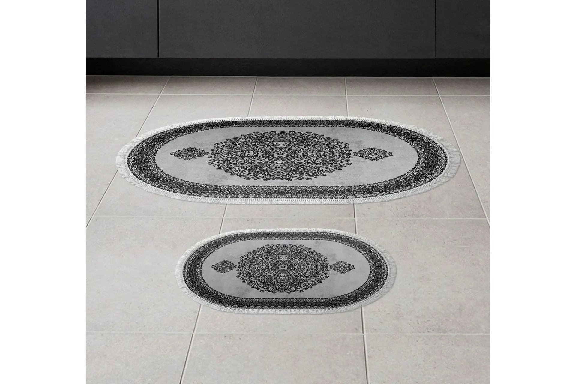 Baderomsmatte|Baderomsmatte-Panchma Baderomsmatte 60x150 cm Rektangulær Grey