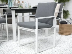 Spisegrupper Hage-Pancole Hagegruppe Med Bord + 6 Stoler Grey