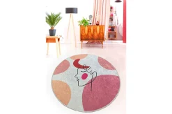 Pankajsheel Baderomsmatte 100 cm Rund