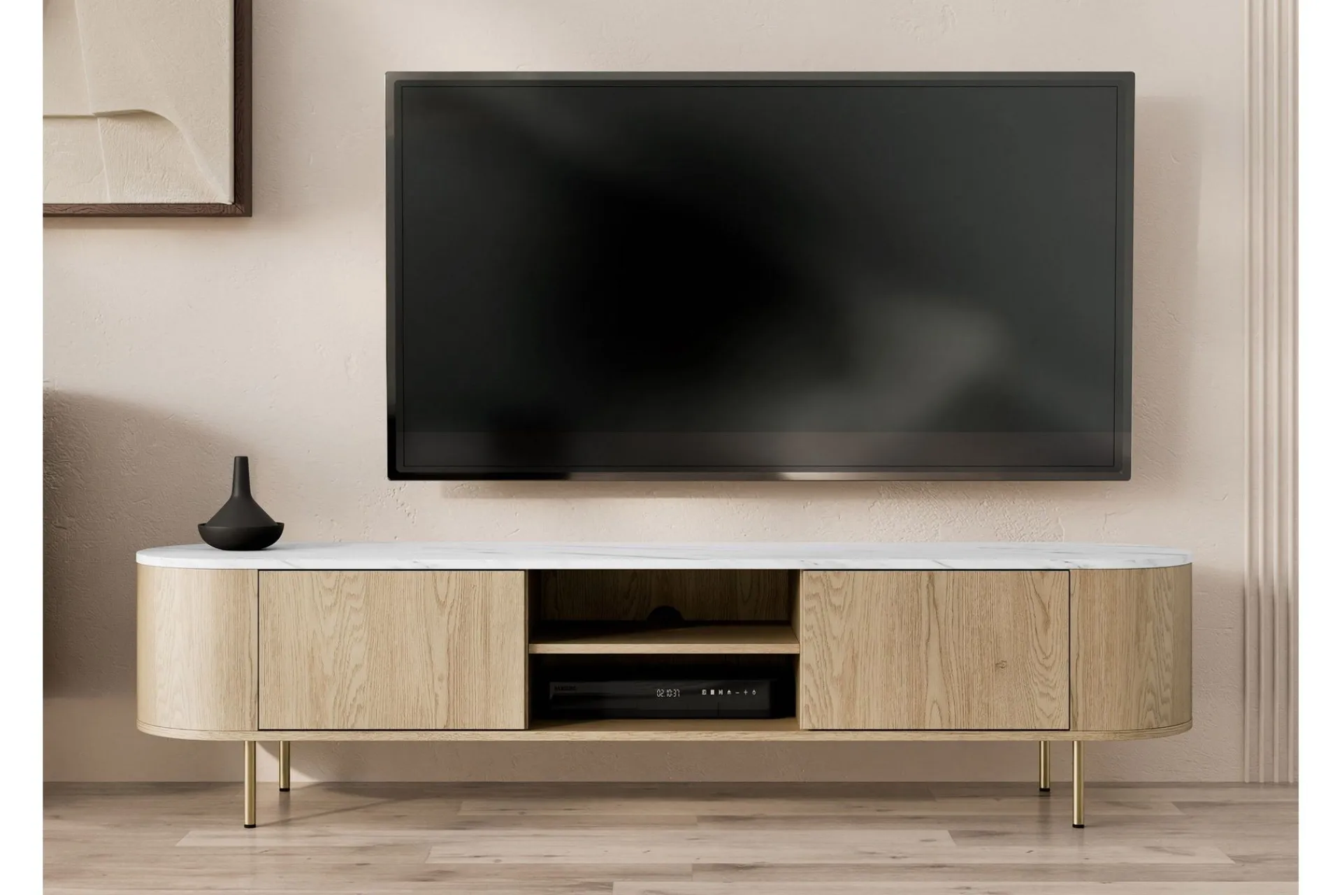 Tv-Benk & Mediabenk-Pantego Tv-Benk 184x40 cm Brun