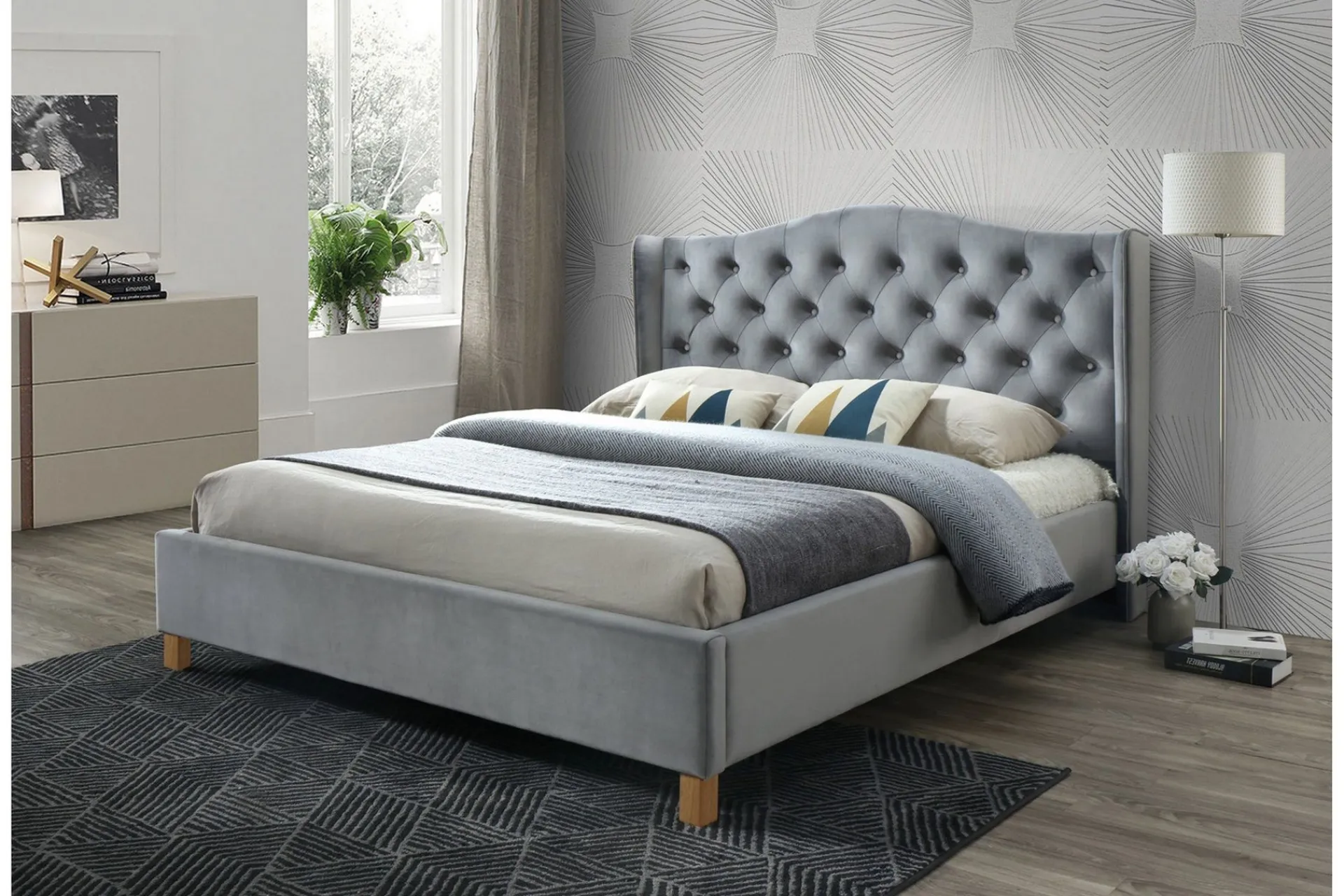 Sengeramme & Sengestamme-Paonia Sengeramme 180x200 cm Grey