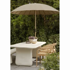 WOOOD Parasoller-Parasoll Monica 280 cm utendørs sand/grønn