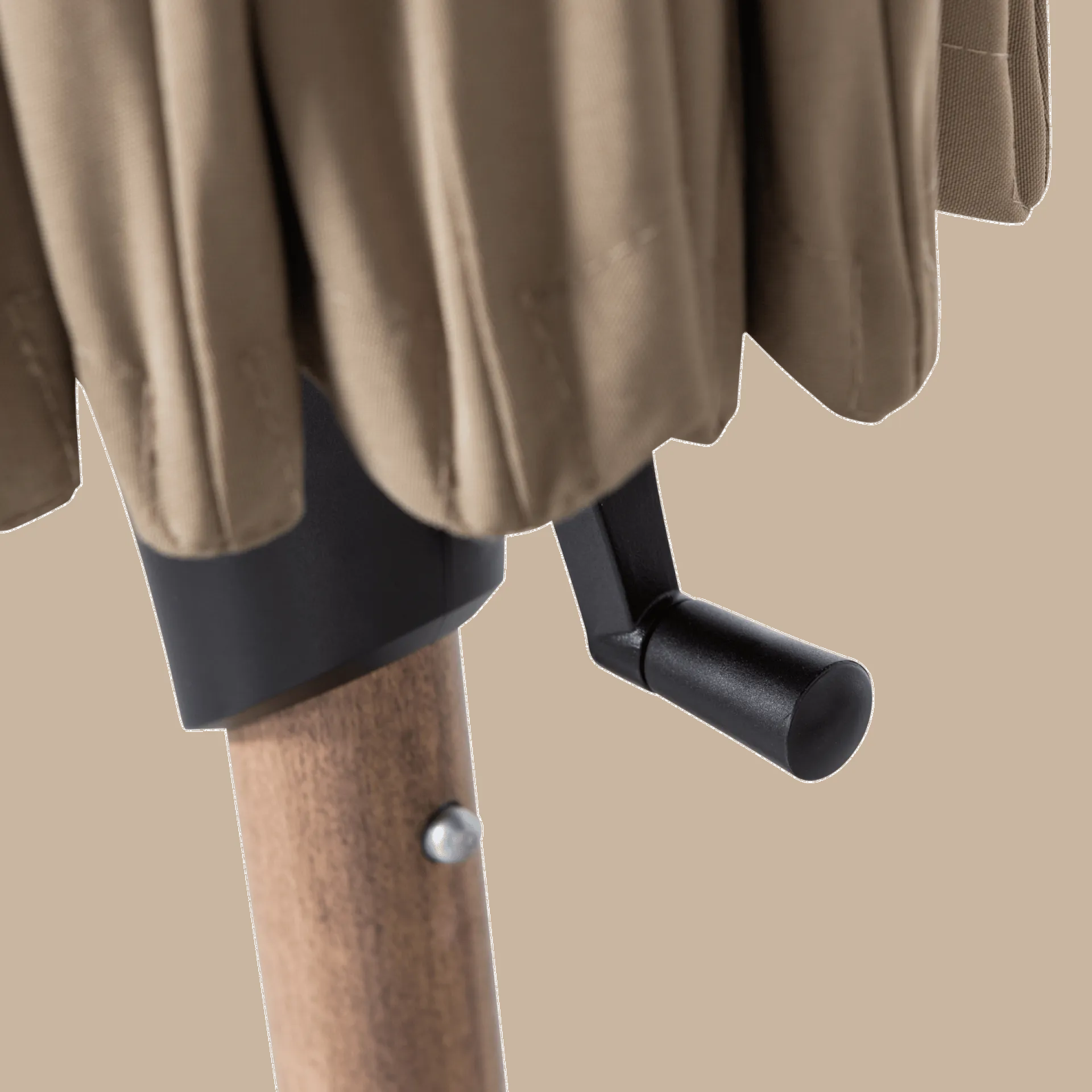 WOOOD Parasoller-Parasoll Monica 280 cm utendørs sand/grønn