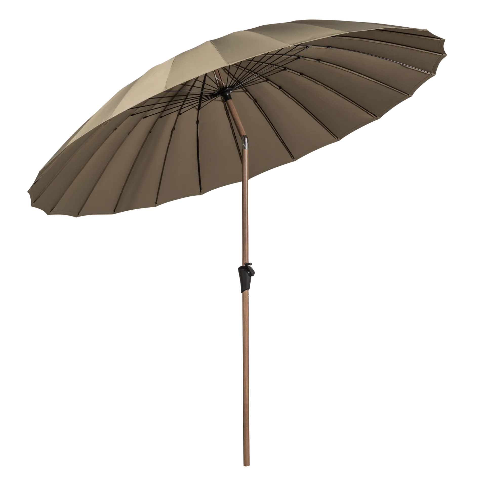 WOOOD Parasoller-Parasoll Monica 280 cm utendørs sand/grønn