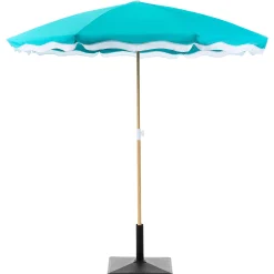 Parasoller-Parasoll utendørs 232 cm Sestriere blå/hvit/brun