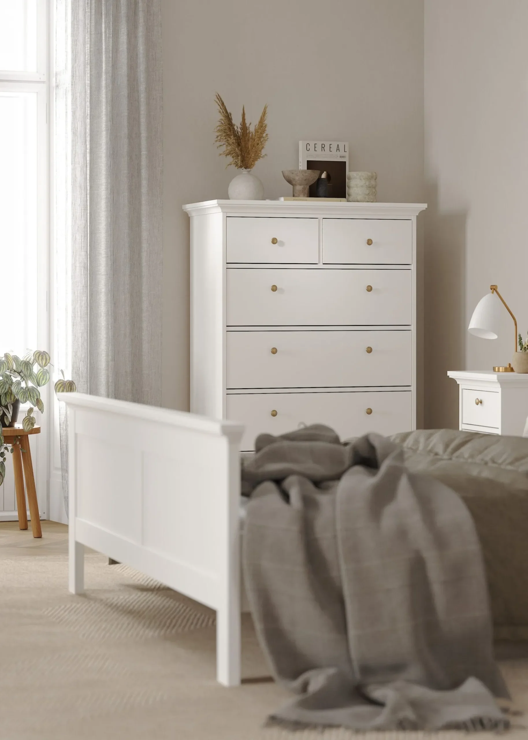 Tvilum Paris Kommode med 6 skuffer 96x48x140 cm