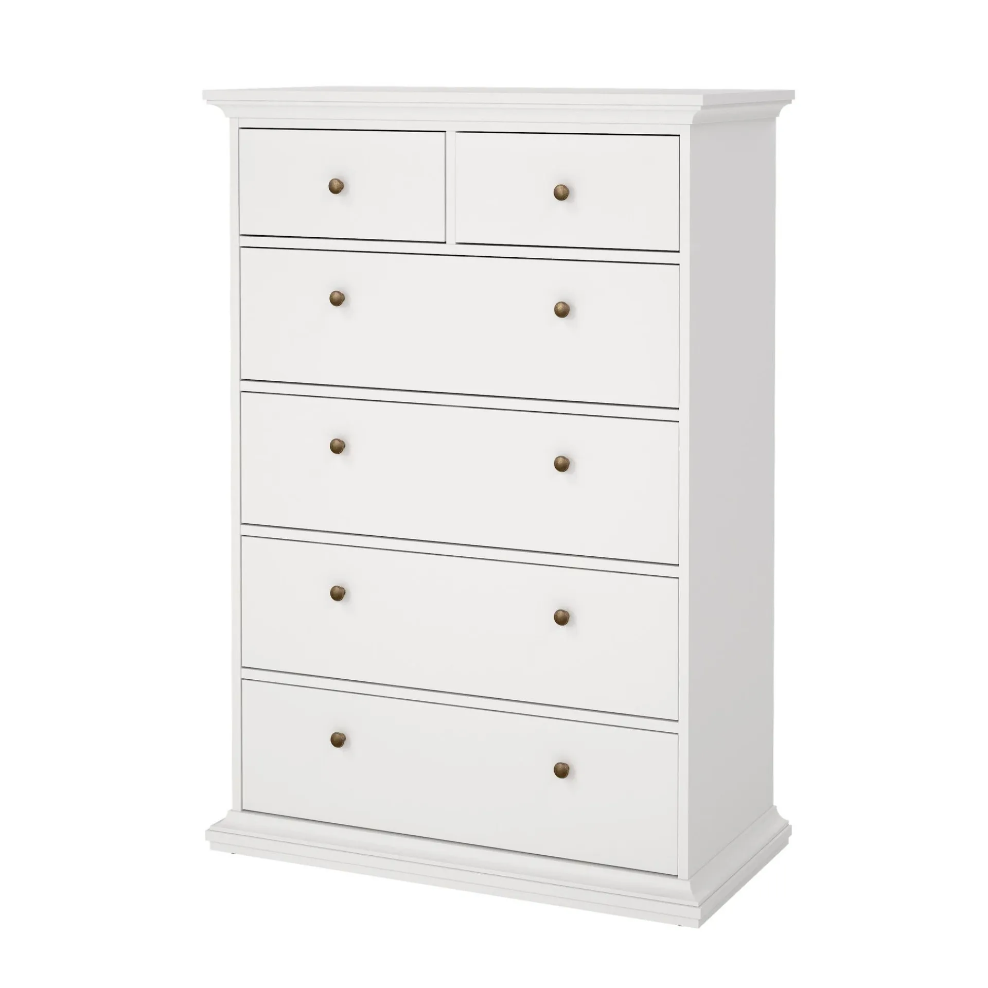 Tvilum Paris Kommode med 6 skuffer 96x48x140 cm