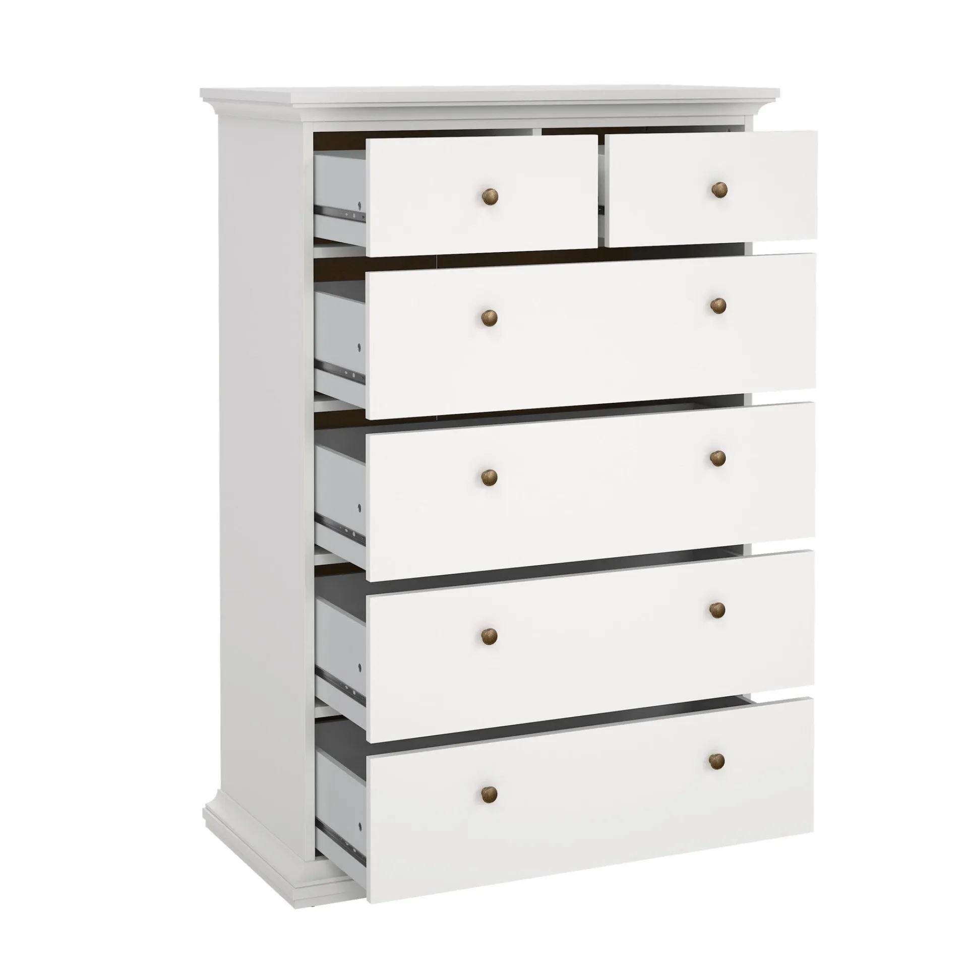 Tvilum Paris Kommode med 6 skuffer 96x48x140 cm