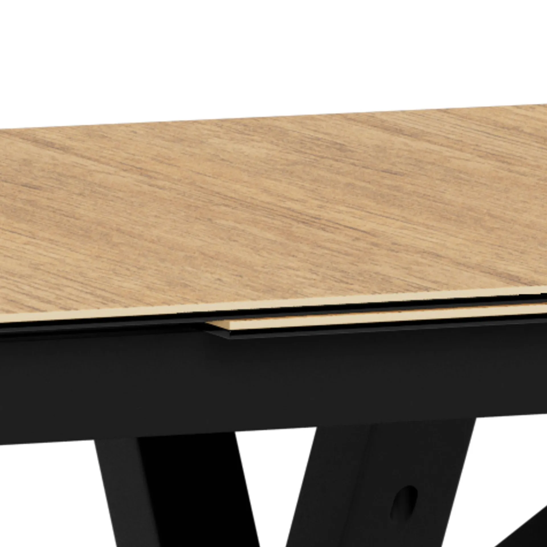 Spisebord & Kjøkkenbord-Parkins uttrekkbart spisebord 168–210 cm Vill eik