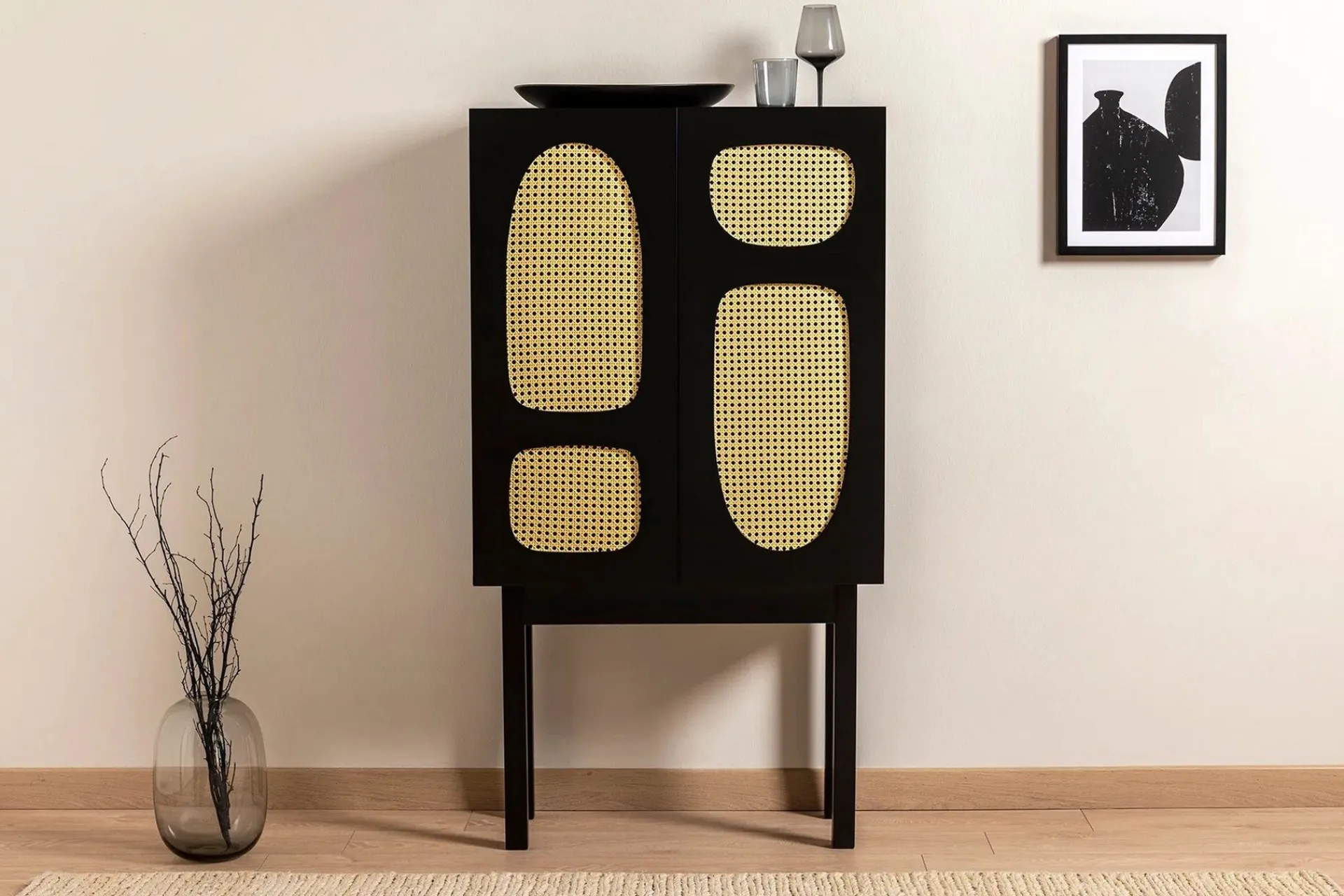 Barskap|Barmøbler-Paro Konsollbord 75 cm Svart