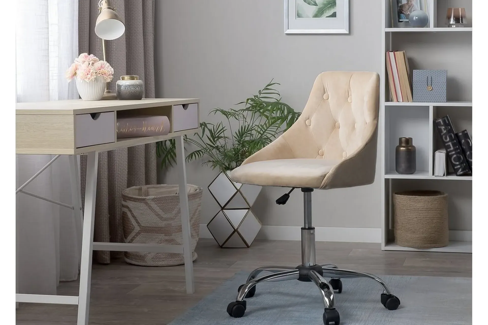 Kontorstol & Skrivebordsstol-Parrish Kontorstol Beige