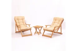Cafesett|Balkonggrupper-Parvez Cafésett Beige