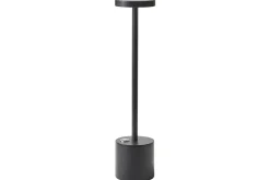Nattbordslampe|Bordlampe-Pasalima LED Bordlampe 35 cm Svart