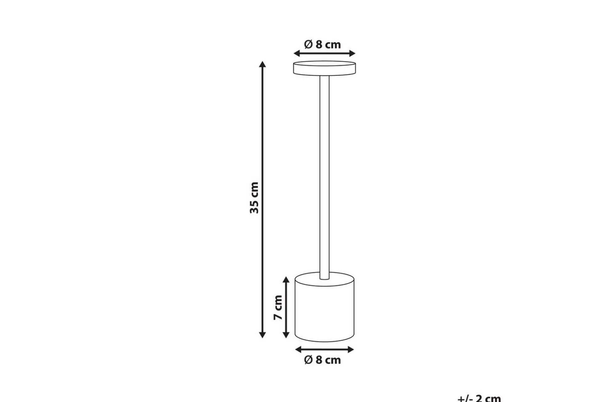 Nattbordslampe|Bordlampe-Pasalima LED Bordlampe 35 cm Svart