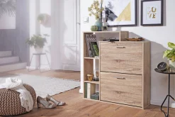 Wohnling Skohylle & Skostativ|Gangoppbevaring-Pause Skoskap Tre/Natur