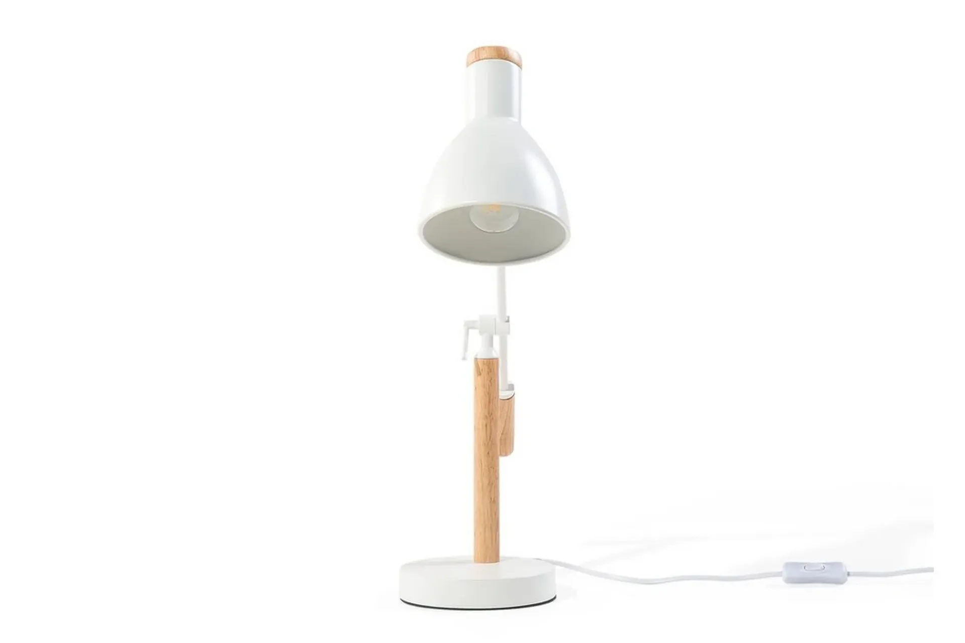 Bordlampe|Vinduslampe-Peckos bordlampe 15 cm Hvit