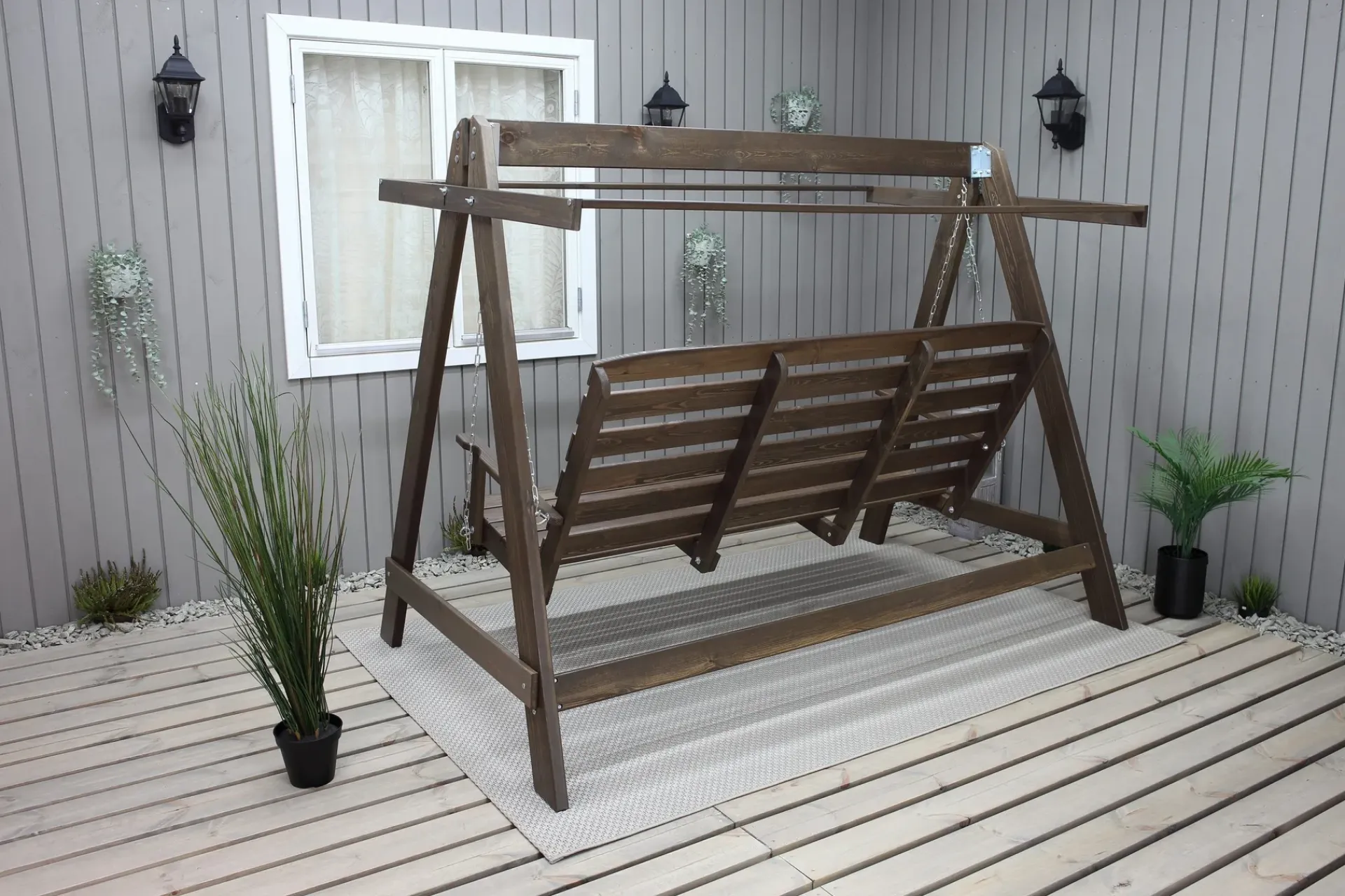 Hammocker-Pelle 3-seters Hammock uten tak Brun