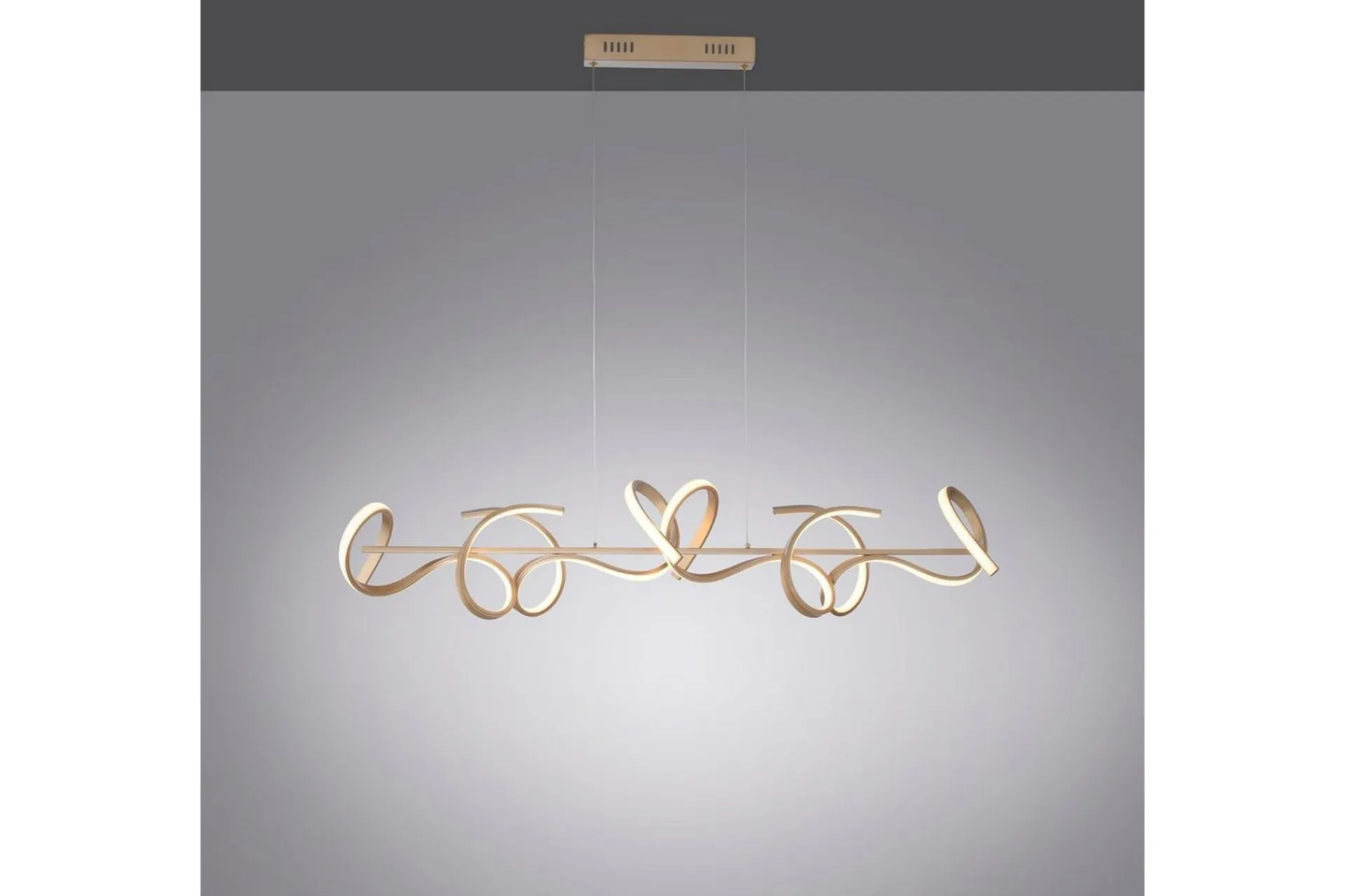 Kjøkkenlampe|Taklampe-Pendellampe Curls Messing Matt