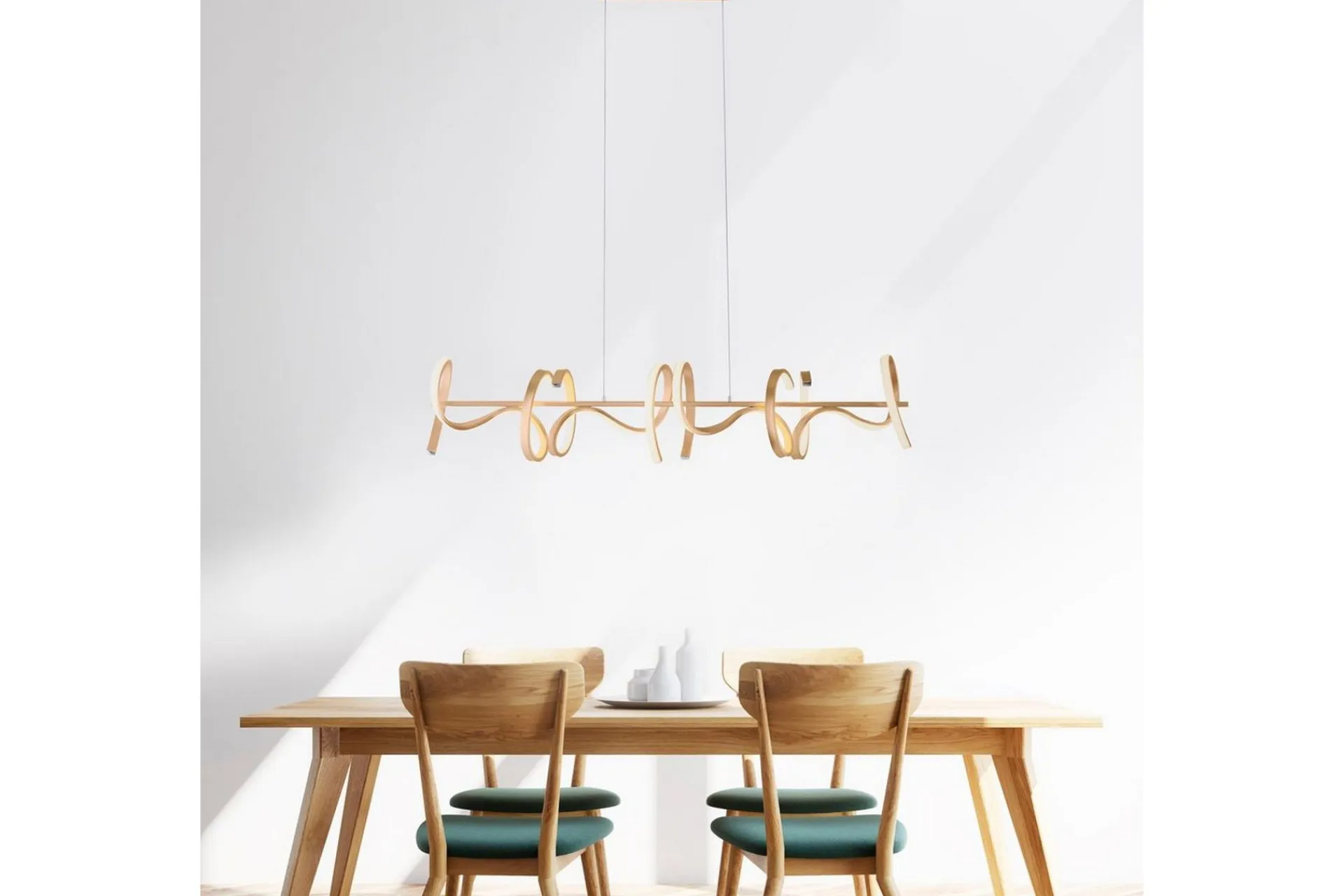 Kjøkkenlampe|Taklampe-Pendellampe Curls Messing Matt