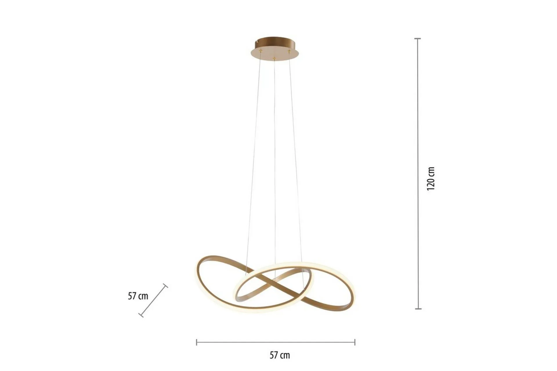 Kjøkkenlampe|Taklampe-Pendellampe Maria Messing Matt