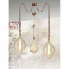 Trio Lighting Pendellampe 2-os. 2xE27 Antikkmessing