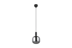 Trio Lighting Pendel TRIO Diva 1-del, Matt svart/krom
