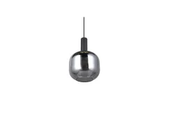 Trio Lighting Pendel TRIO Diva 1-del, Matt svart/krom
