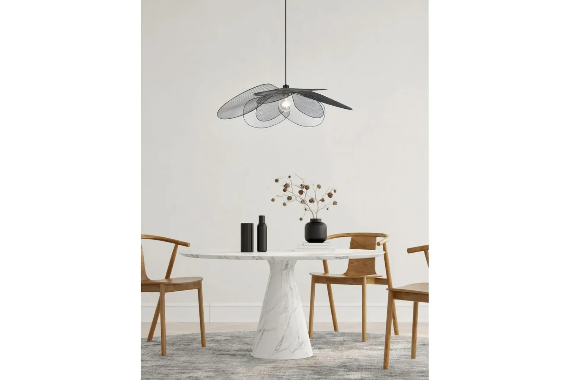Trio Lighting Kjøkkenlampe|Taklampe-Pendel TRIO Fleure Svart