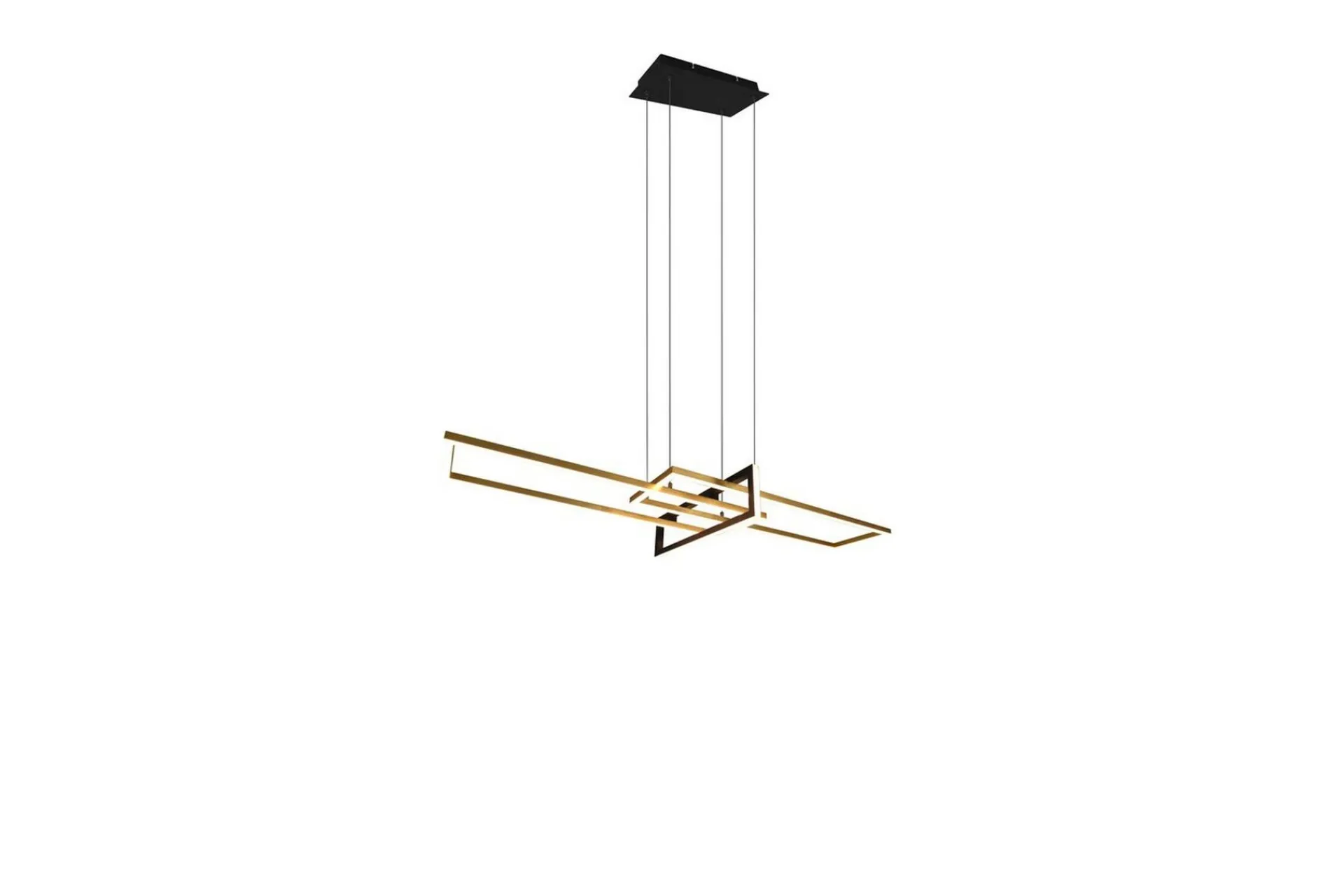 Trio Lighting Pendel TRIO Salinas Matt messing/matt svart