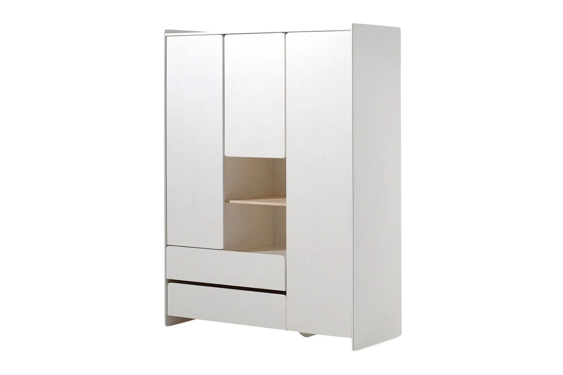Garderobeskap Barn|Oppbevaring Barnerom-Penniman Garderobe Hvit
