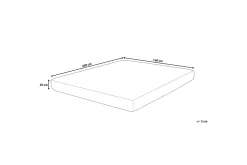 Madrasser-Pensick Skummadrass 160x200x20 cm Hvit