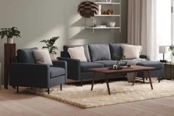 Scandinavian Choice Peppe 3-seters Vendbar L-formet Divansofa i Stoff