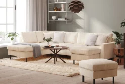 Scandinavian Choice Peppe 4-seters Venstrevendt U-formet Sofa med Divan og Sjeselong i Manchester