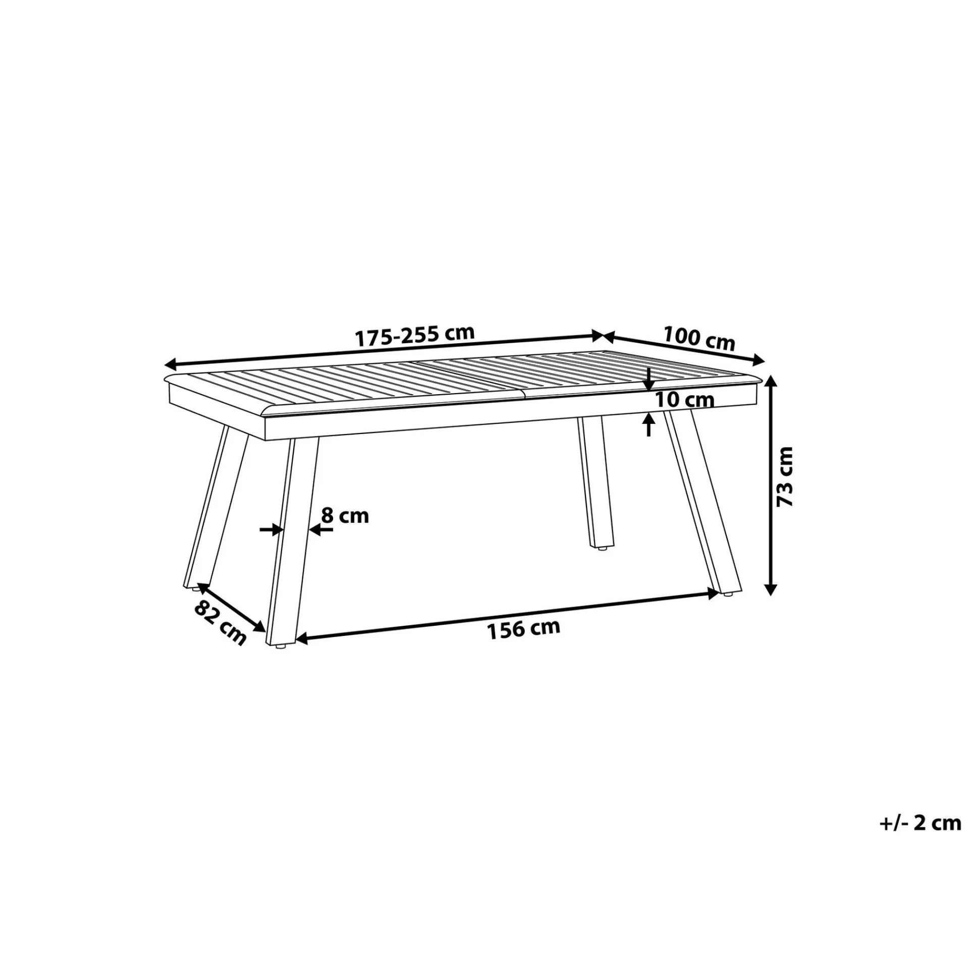 Pereta Hagegruppe Med Bord + 6 Stoler