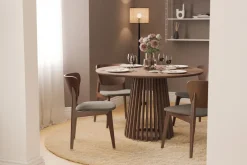 Bark Peyra Rundt Spisebord 120 cm for 4 personer Kjøkkenbord i tre