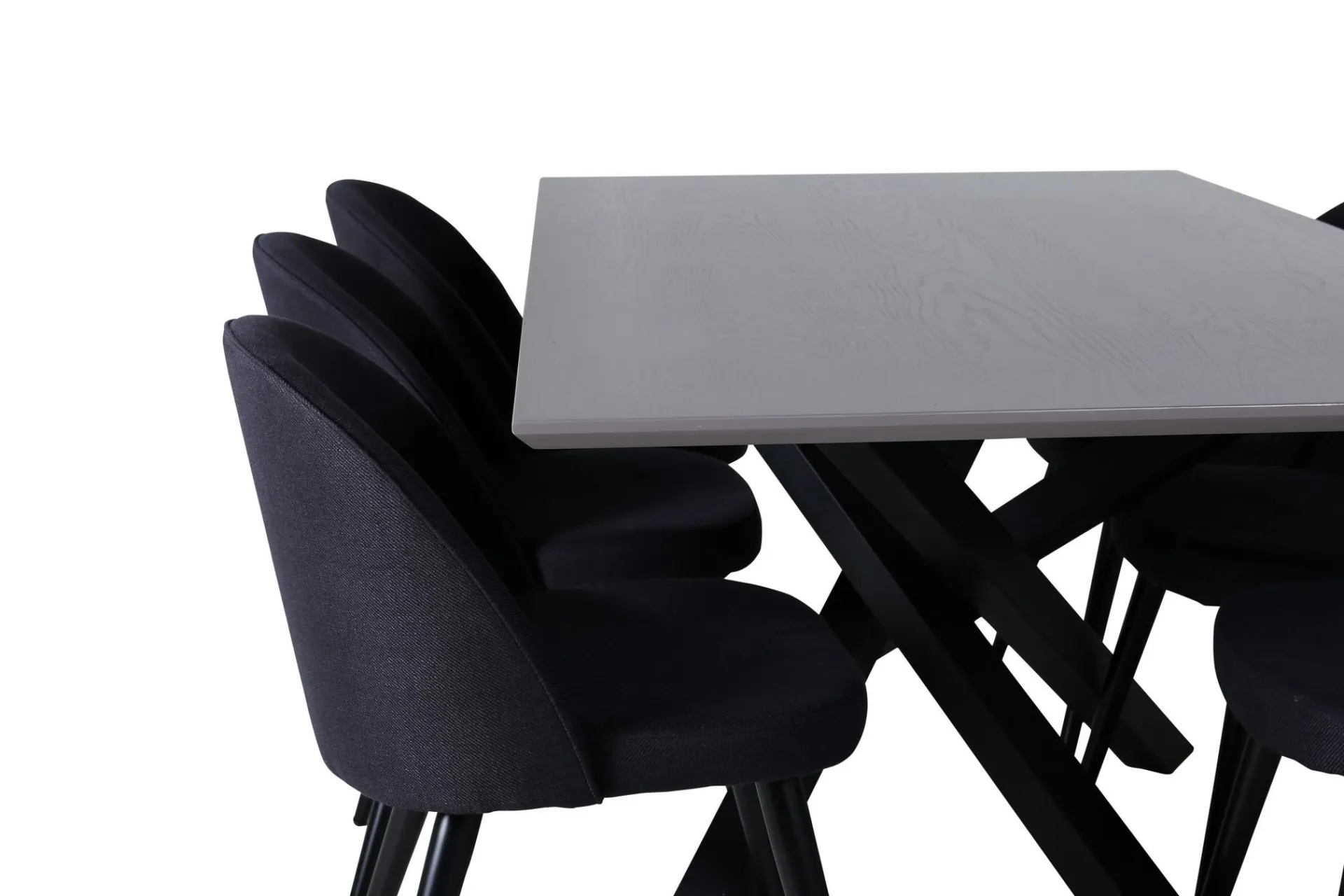 Venture Home Piazza Spisegruppe 180 cm Rektangulær med 6 Velvet Stoler