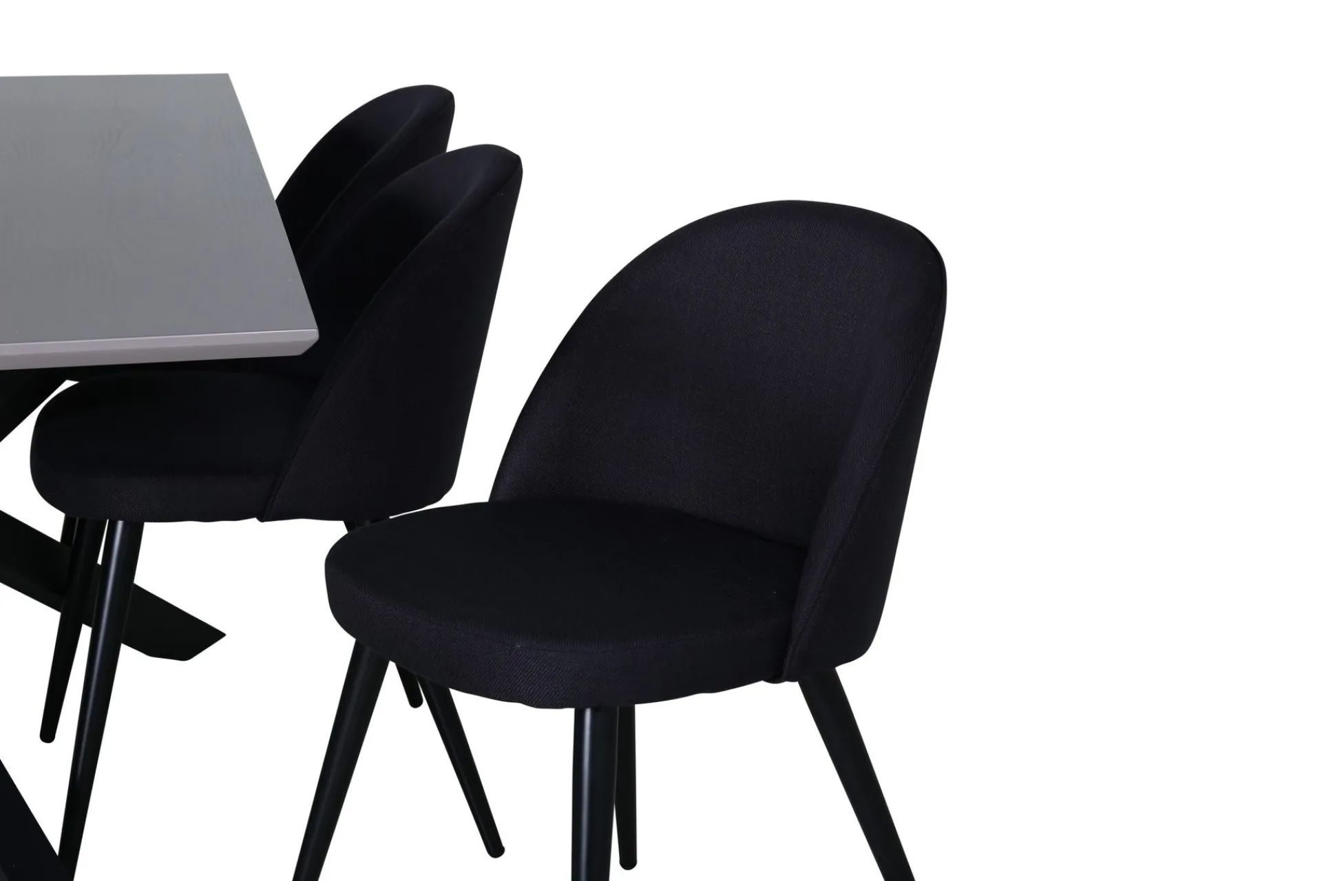 Venture Home Piazza Spisegruppe 180 cm Rektangulær med 6 Velvet Stoler