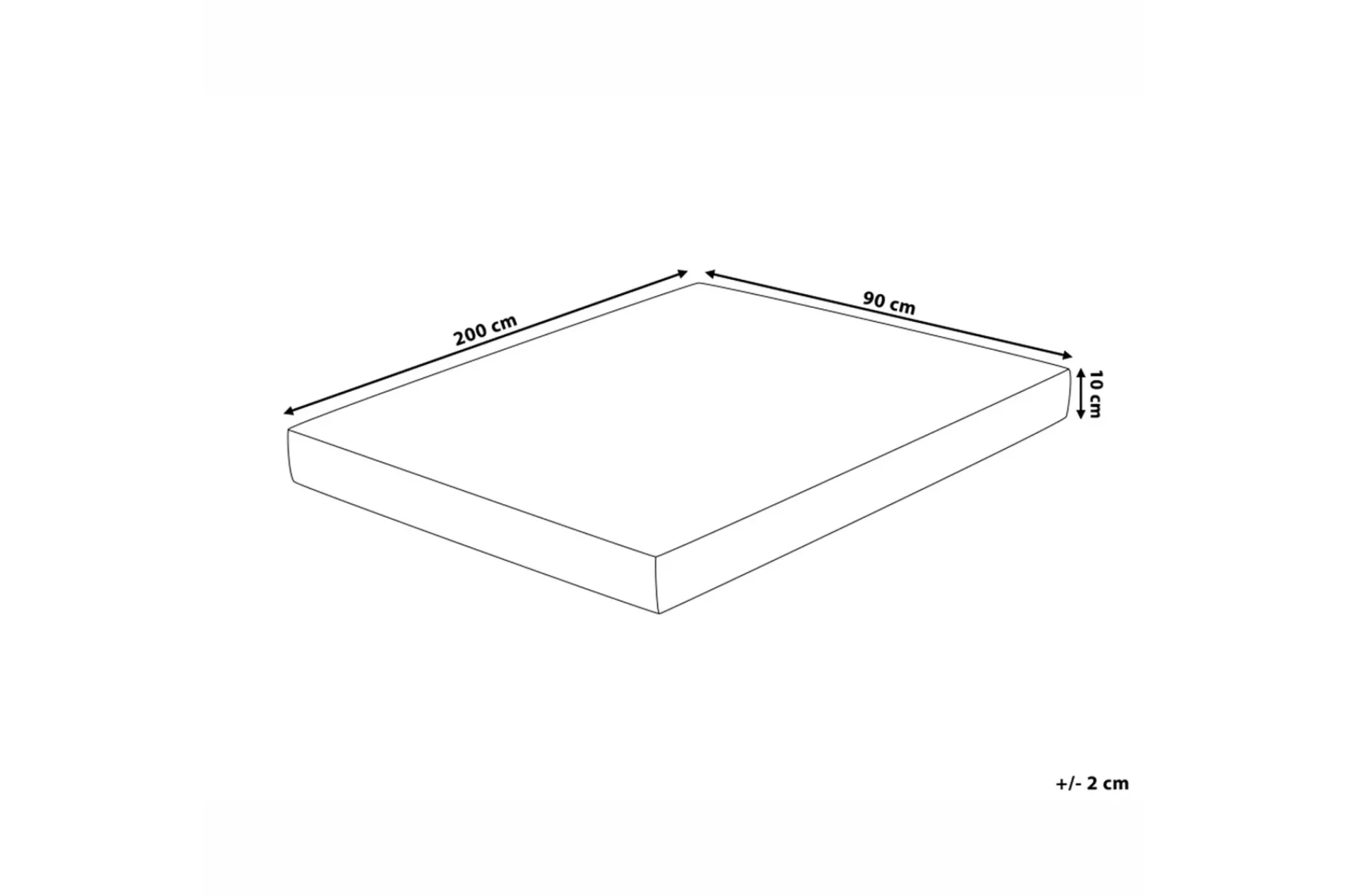 Madrasser|Barneseng & Juniorseng-Piccolo Skummadrass 90|200 Cm Hvit