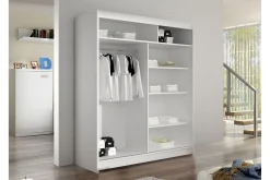 Garderober & Garderobesystem-Pickering Garderobe Med Speil 150x200 cm Svart