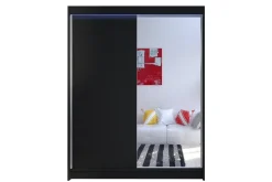 Garderober & Garderobesystem-Pickering Garderobe med Speil 150x200 cm Svart