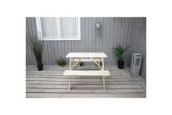 Hagemøbler Barn-Piknikbord Mini Rasta for barn Natur