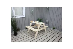 Hagemøbler Barn-Piknikbord Mini Rasta for barn Natur