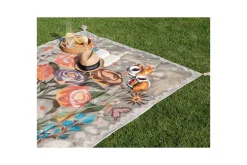 Tepper & Pledd-Piknikteppe Bandowali Rektangulær Flerfarget,Brun,Grey,Orange