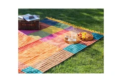 Tepper & Pledd-Piknikteppe Buili 200x200 cm Flerfarget