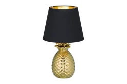 Trio Lighting Pineapple Bordlampe 35 cm E14 gull / svart