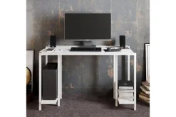 Pinnarp Skrivebord 125 cm med Oppbevaring 2 Hyller