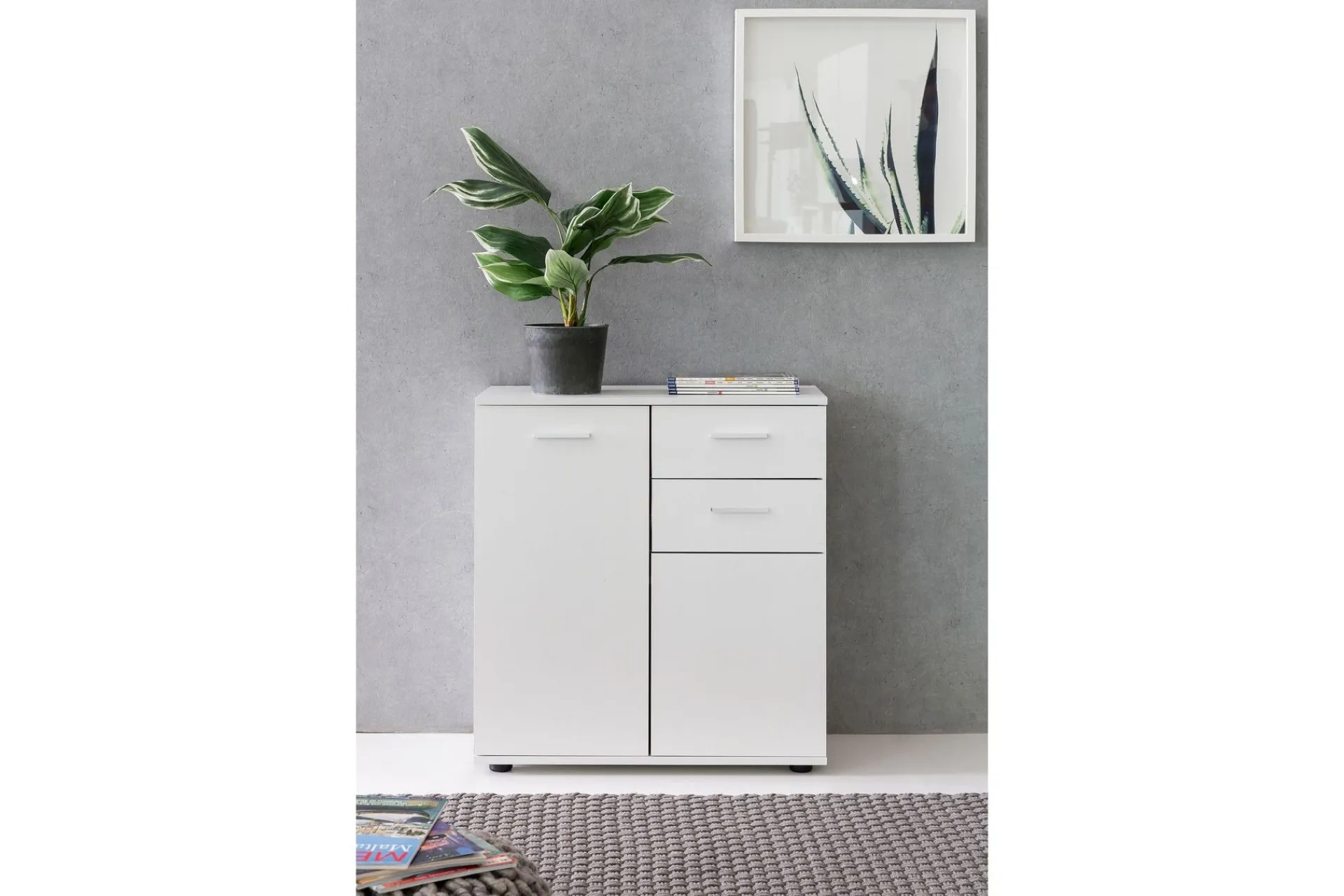 Wohnling Kommode|Entrekommode-Pinuelas Kommode 71x36 cm Hvit