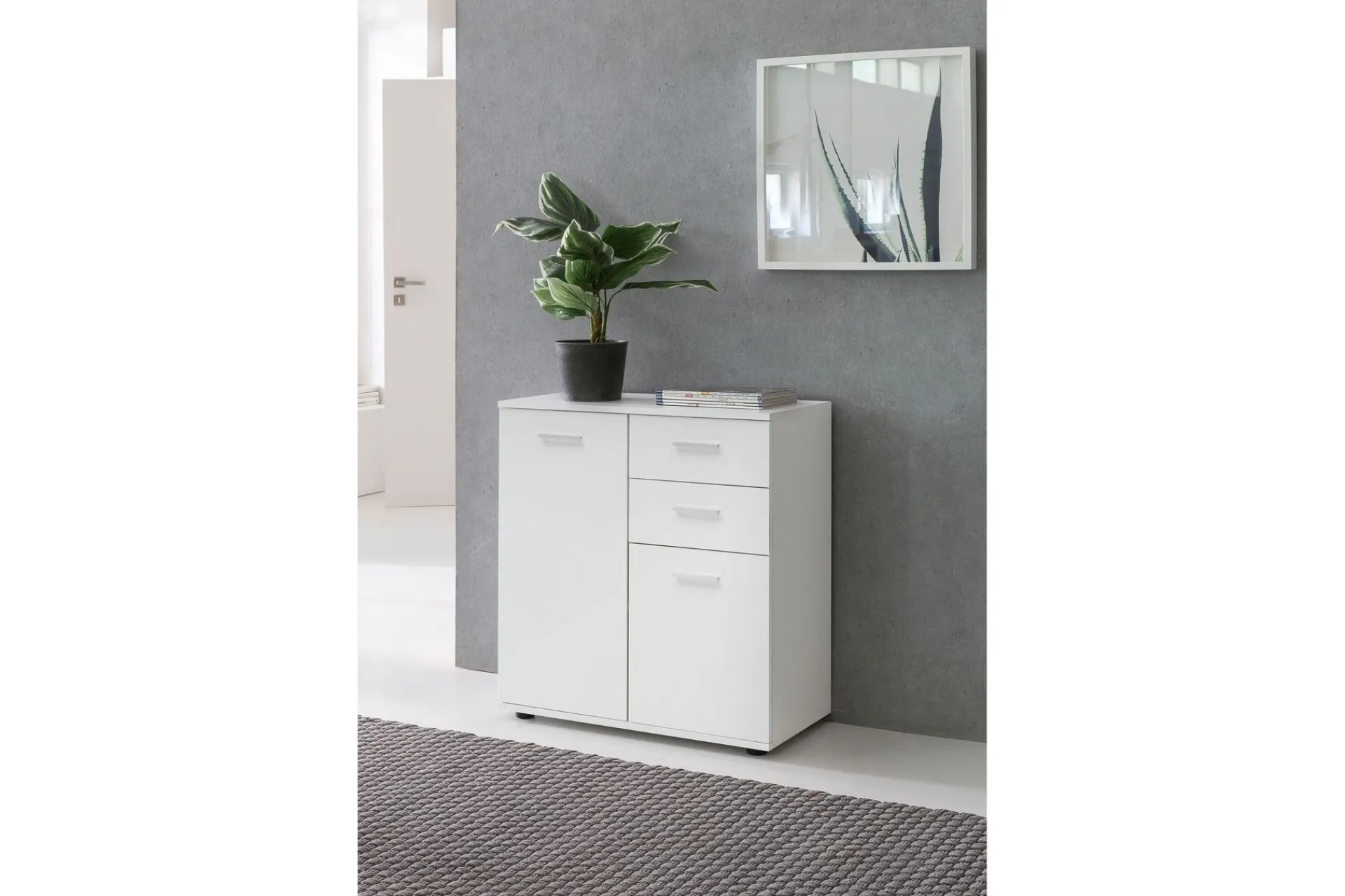 Wohnling Kommode|Entrekommode-Pinuelas Kommode 71x36 cm Hvit