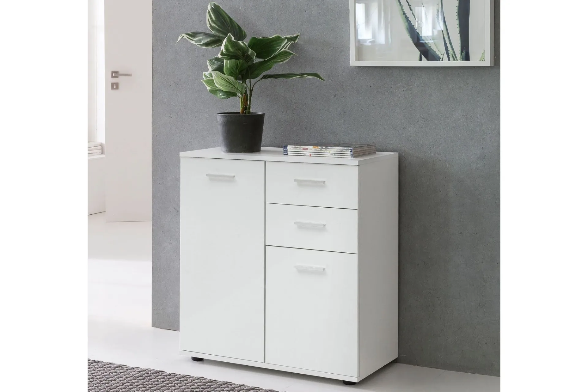 Wohnling Kommode|Entrekommode-Pinuelas Kommode 71x36 cm Hvit